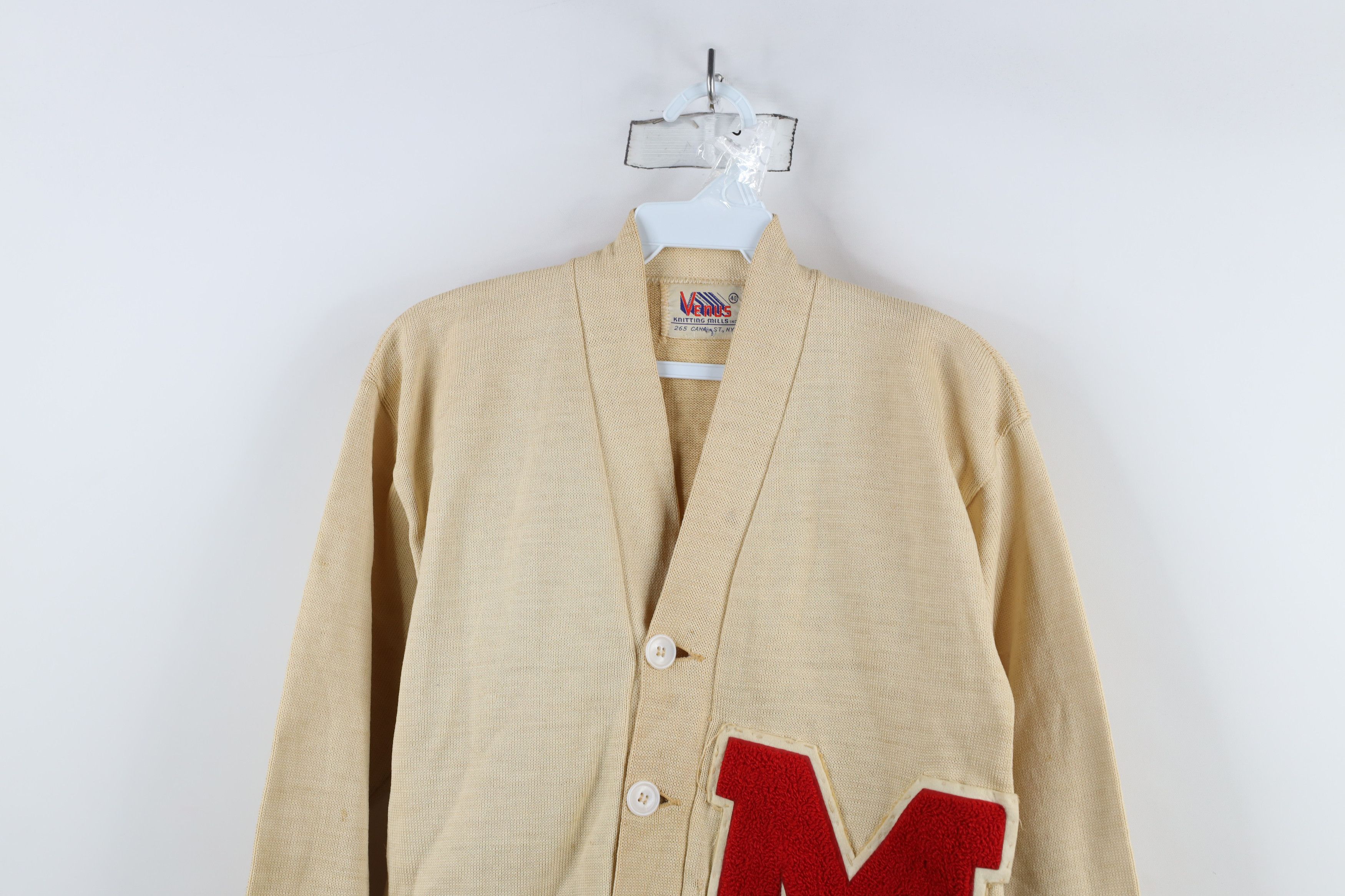 Vintage Vintage 50s Track Varsity Letterman Cardigan Sweater USA Size US L / EU 52-54 / 3 - 2 Thumbnail