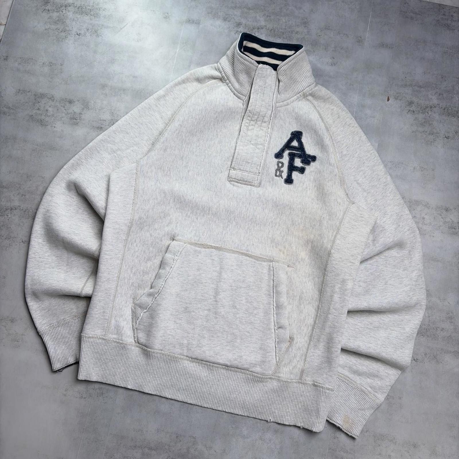 Abercrombie & Fitch Y2K Abercrombie & Fitch Heavyweight Quarter Zip Sweater Size US L / EU 52-54 / 3 - 2 Thumbnail