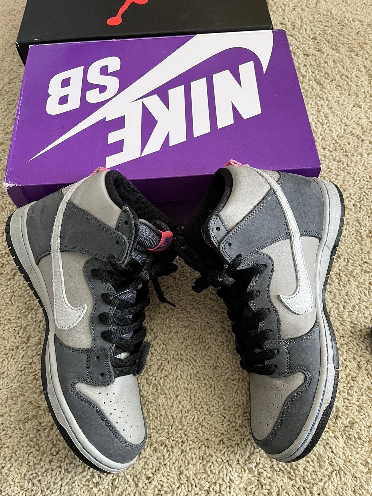 Nike Nike sb dunk high medium grey Size US 8.5 / EU 41-42 - 7 Thumbnail