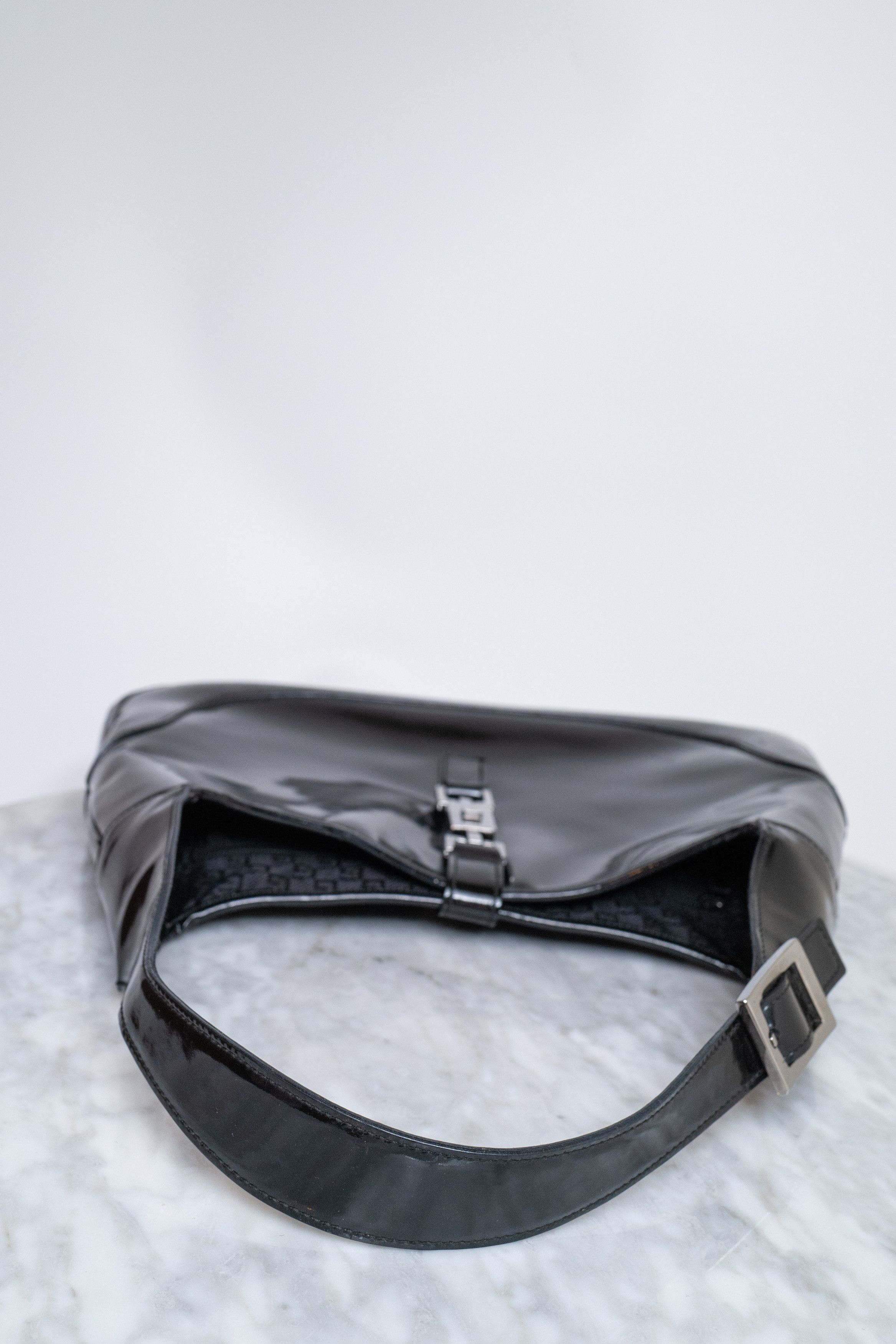 Gucci Black Patent Leather Vintage Gucci Jackie Bag Size ONE SIZE - 5 Thumbnail