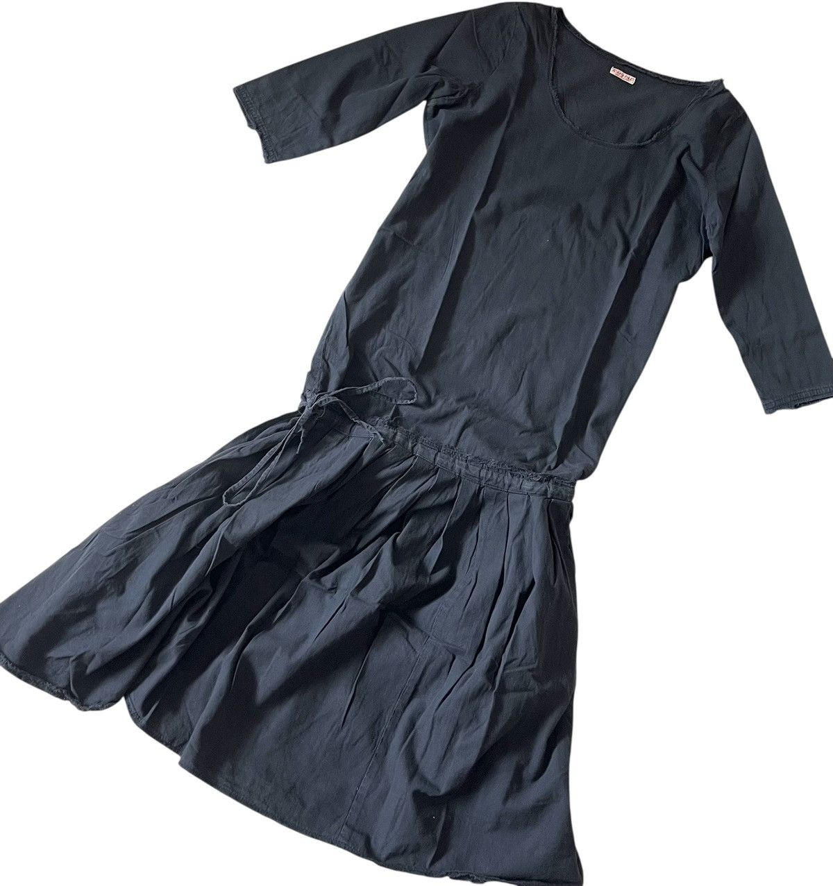 Kapital Vintage kapital raw edge black maxi dress Size S / US 4 / IT 40 - 2 Thumbnail