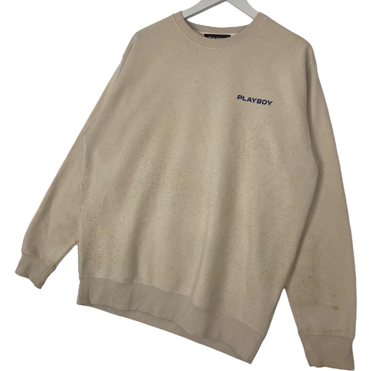 Other Vintage Playboy Small Printed Crewneck Sweatshirt Beige SzL Size US L / EU 52-54 / 3 - 5 Thumbnail