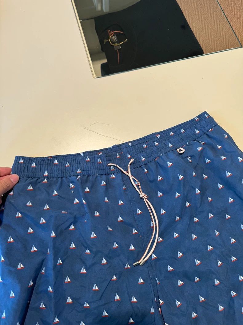 Loro Piana LORO PIANA sizeXL Blue sailboat pattern printed beach pants Size US 28 / EU 44 - 3 Thumbnail