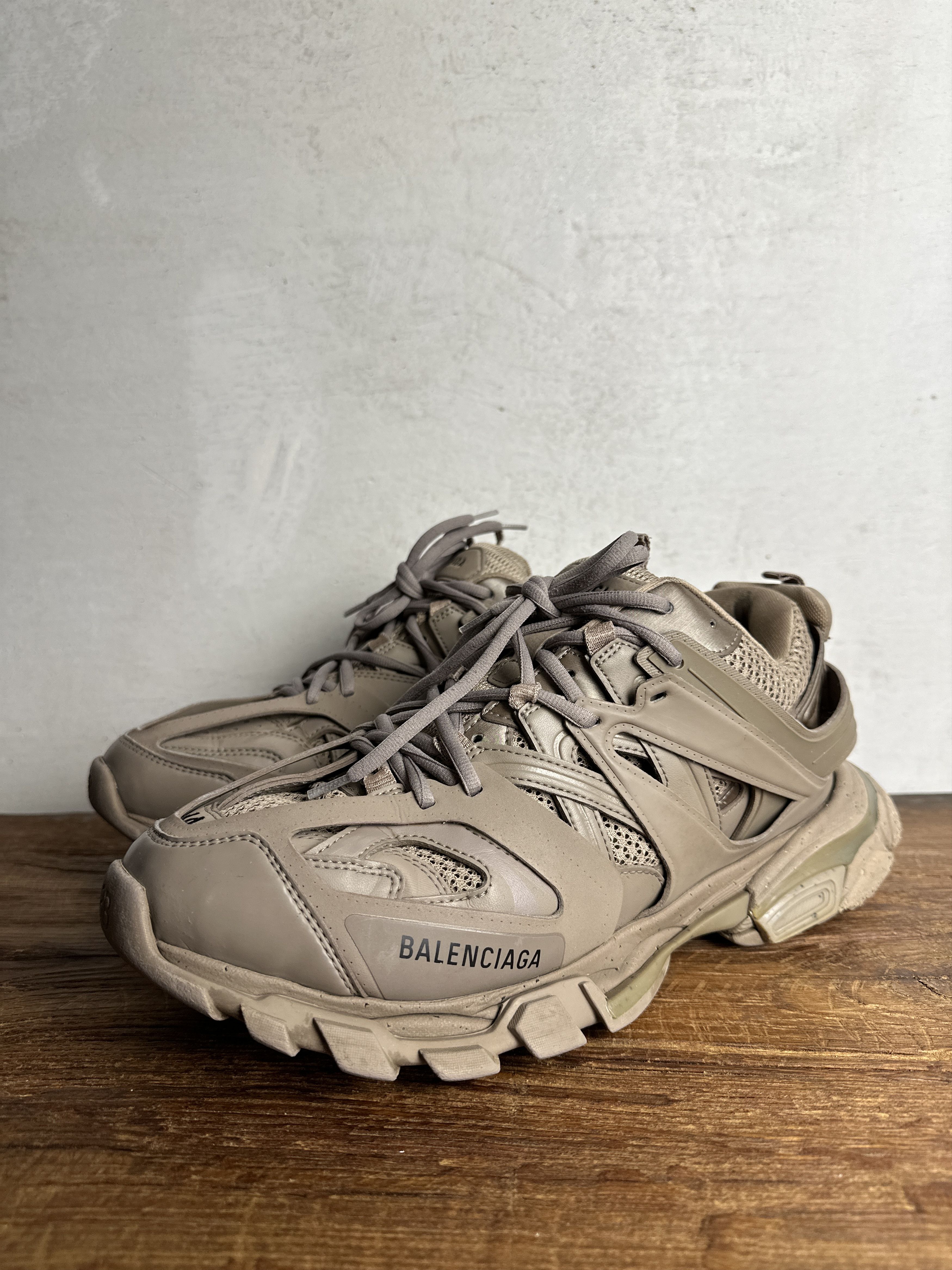 Balenciaga Balenciaga Track Full Beige Recycled Sneakers Size US 11 / EU 44 - 1 Thumbnail