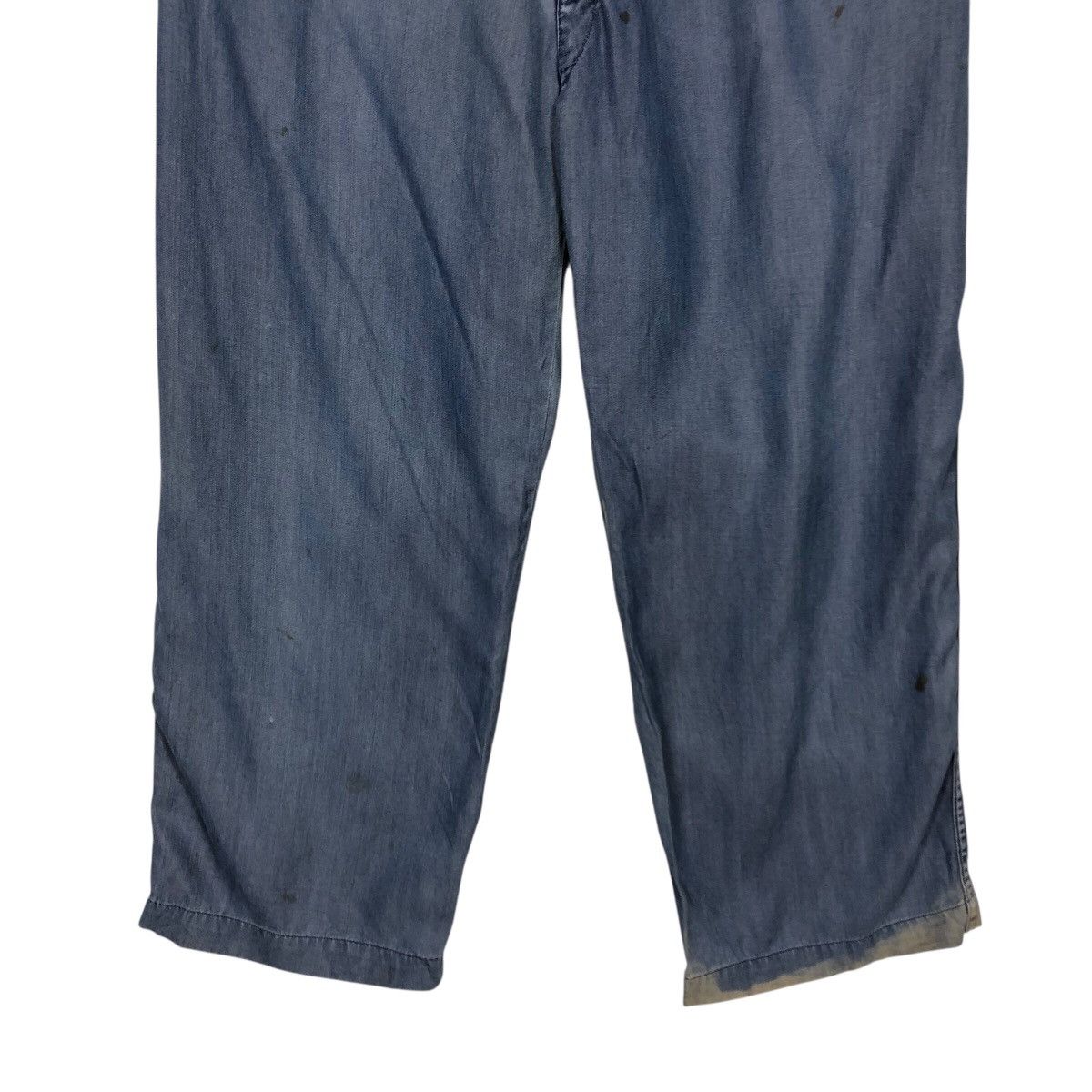 Marithe + Francois Girbaud French Workwear Blue Wide Pants – Marthe Girbaud Size 32" / US 10 / IT 46 - 6 Thumbnail