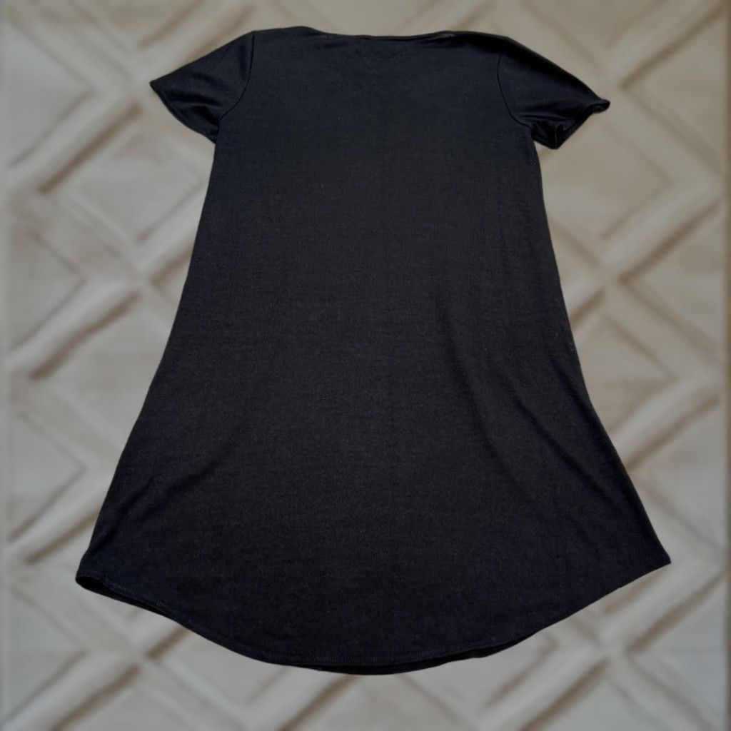 Vintage VINTAGE Wilfred Free Aritzia Mini T-Shirt Dress Women XS Black Short Sleeve Crew Neck Size XS / US 0-2 / IT 36-38 - 1 Thumbnail