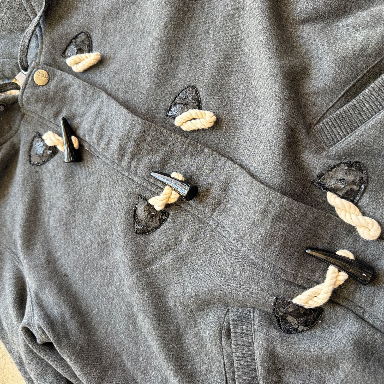 Other Y2K Roxy Sherpa Lined Toggle Hoodie Surf Skater Jacket Size L / US 10 / IT 46 - 6 Thumbnail