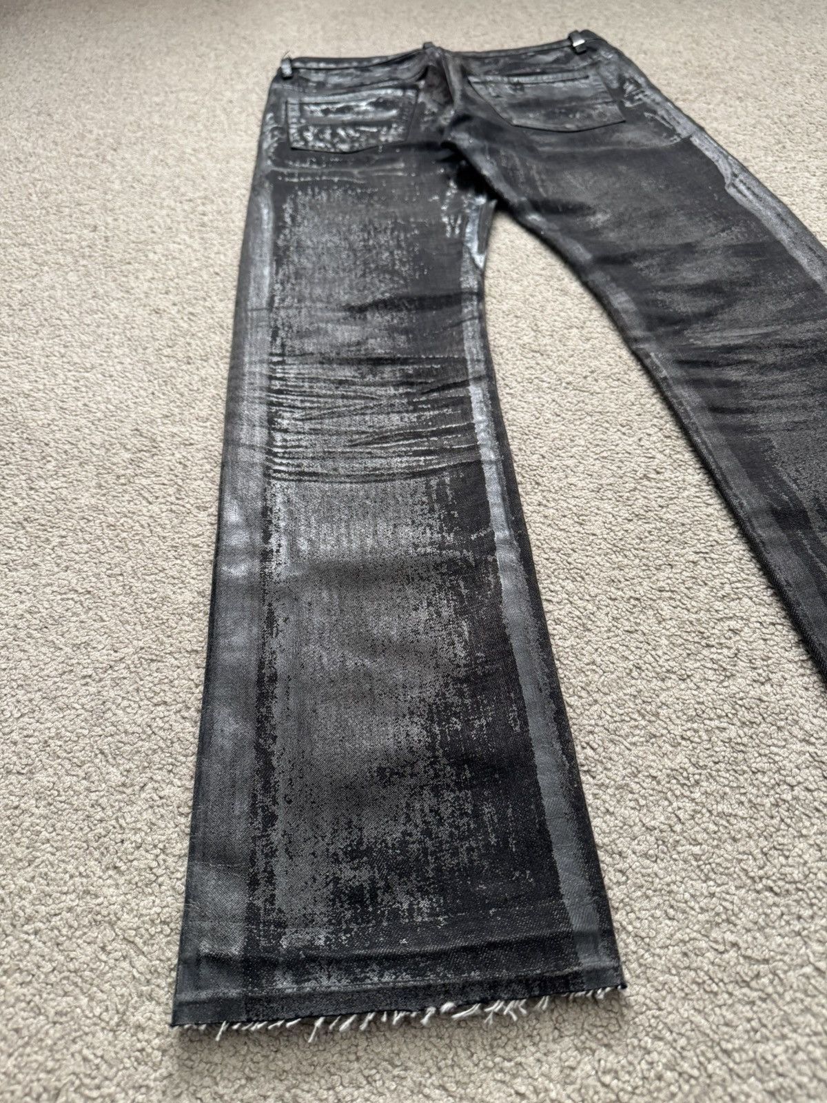 Dior AW08 Dior Homme “Luster” Black Waxed Size US 30 / EU 46 - 10 Thumbnail