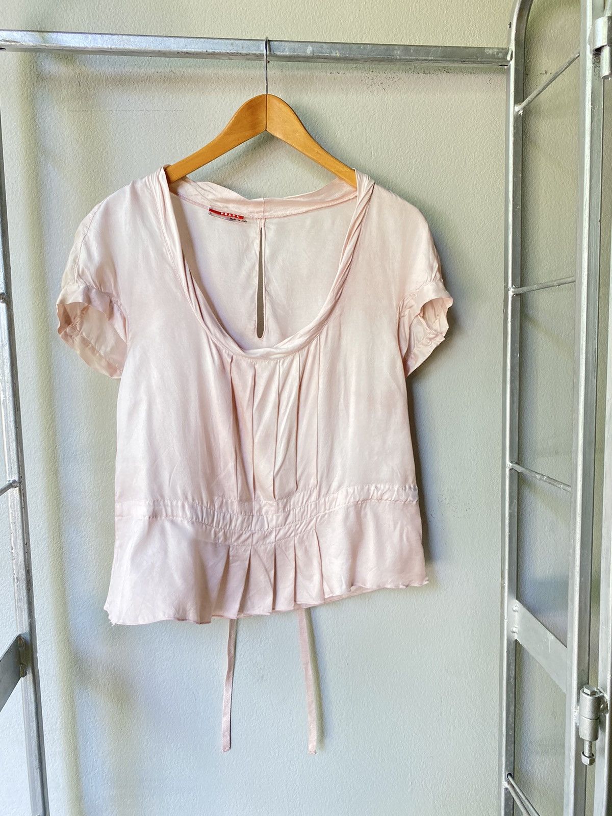 Prada Prada pink silk blouse Size ONE SIZE - 9 Thumbnail