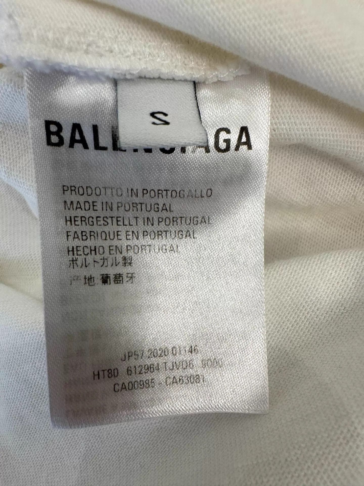 Balenciaga Balenciaga Women's White Regular SS T-Shirt S Size S / US 4 / IT 40 - 5 Thumbnail