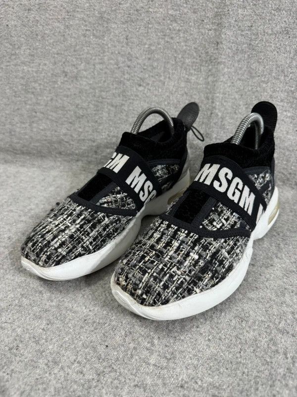 MSGM MSGM Italy Low Air Sneakers Silver Black White size 39 Size US 9 / IT 39 - 6 Thumbnail
