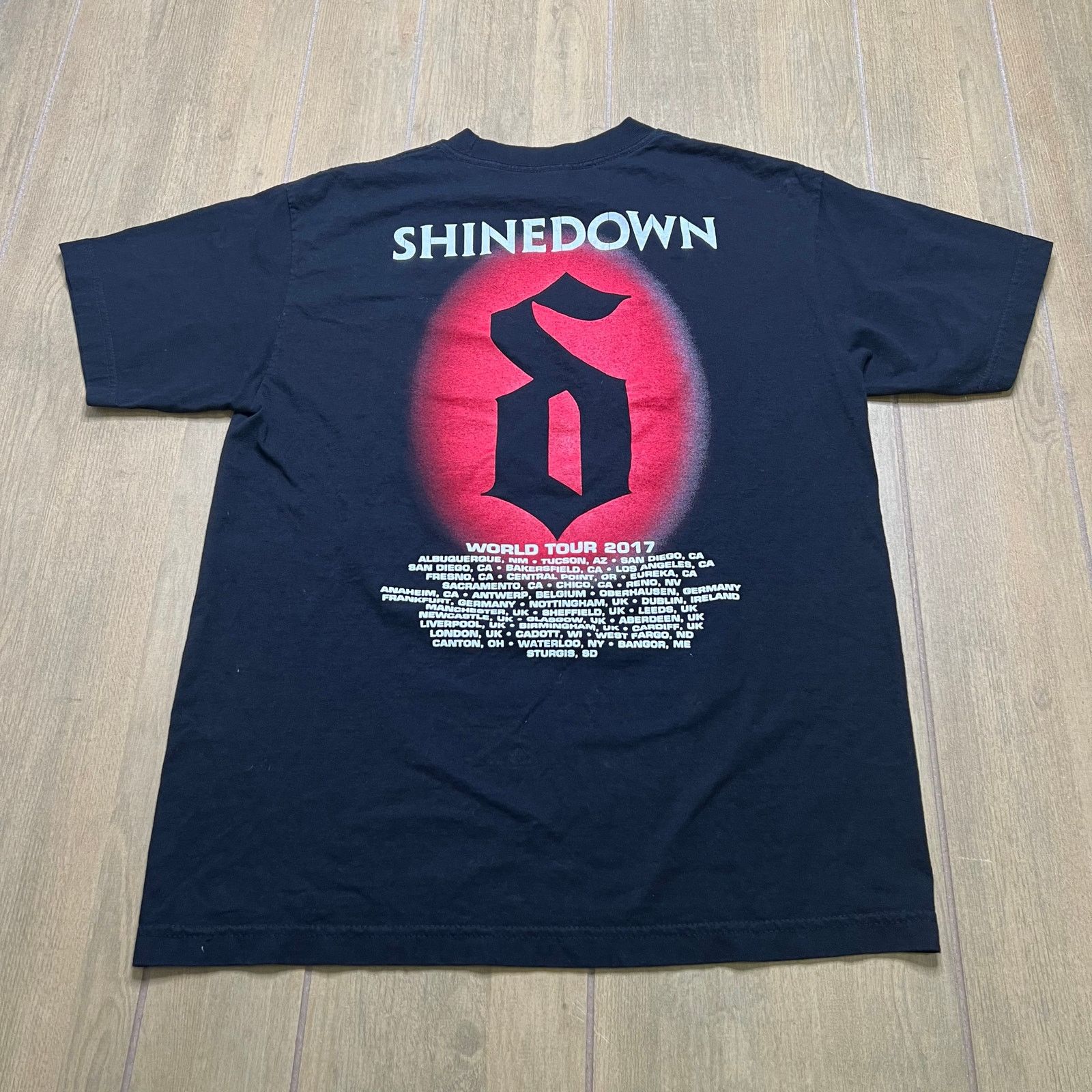Vintage Shinedown Threat To Survival Tour 2017 Band T Shirt M/L Size US M / EU 48-50 / 2 - 6 Thumbnail