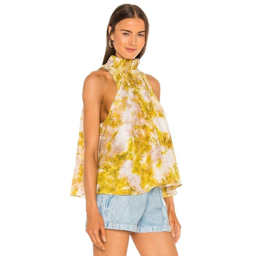 Joie Joie Smocked Fern Sleeveless Top in Porcelain Medium Size M / US 6-8 / IT 42-44 - 2 Thumbnail