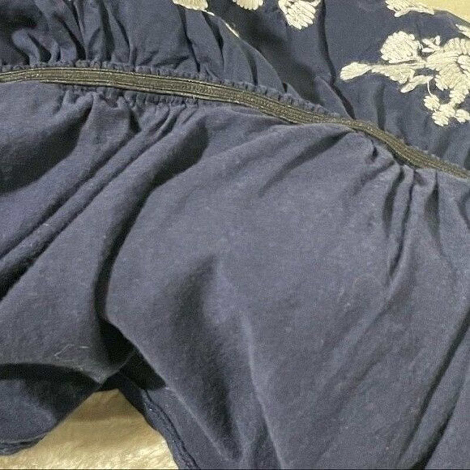 Other Point Sur Skirt Pull-On Stretch Navy & White Floral Small Size 27" / US 4 / IT 40 - 7 Thumbnail