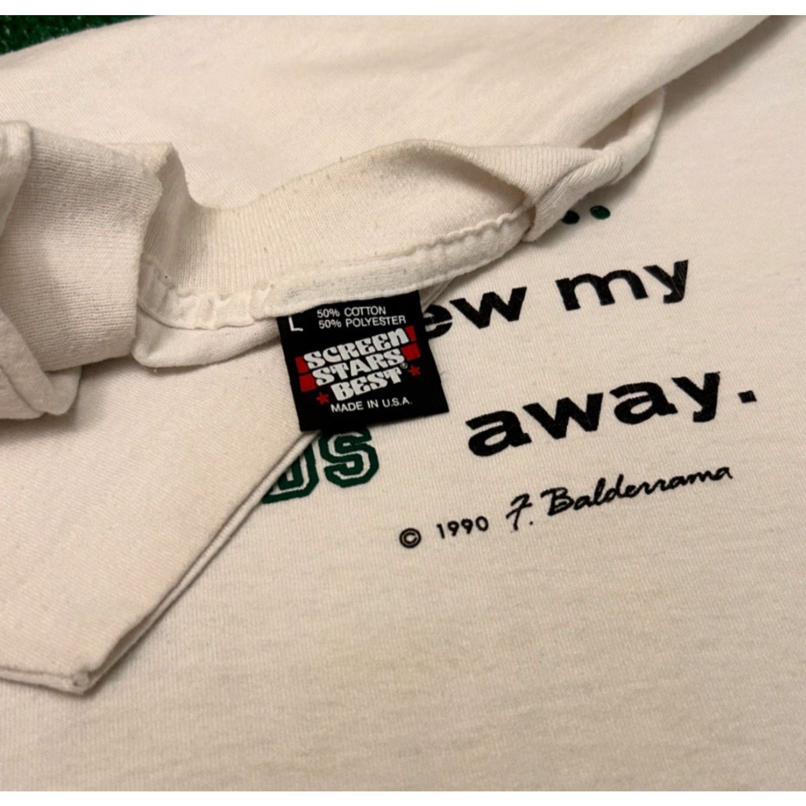 Vintage VINTAGE 90s Once A Millionaire Mom Threw Away Baseball Cards 1990 VTG Shirt Sz L Size US L / EU 52-54 / 3 - 2 Thumbnail