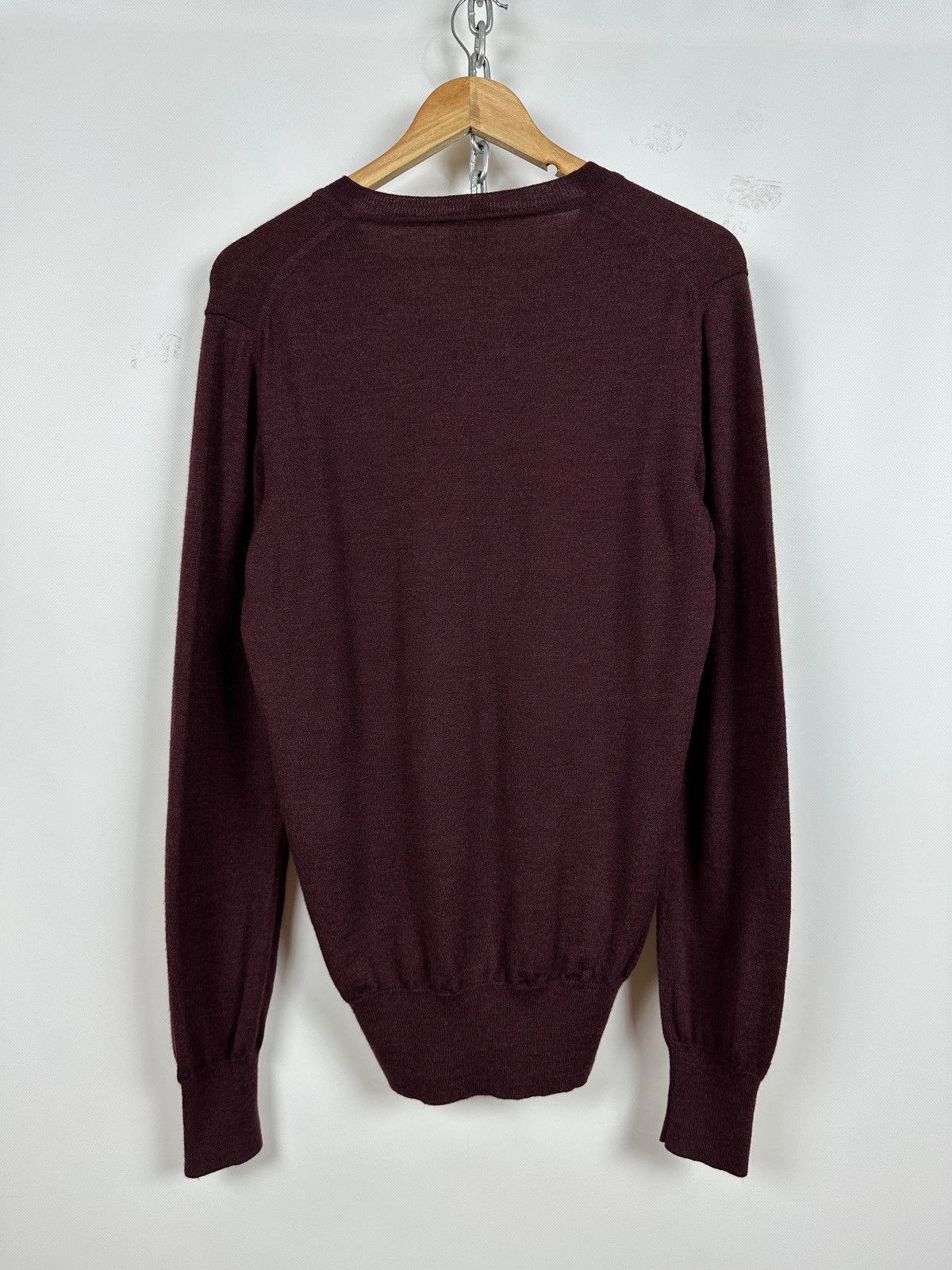 Vivienne Westwood Vivienne Westwood Wool V Neck Jumper Sweater Size US L / EU 52-54 / 3 - 2 Thumbnail
