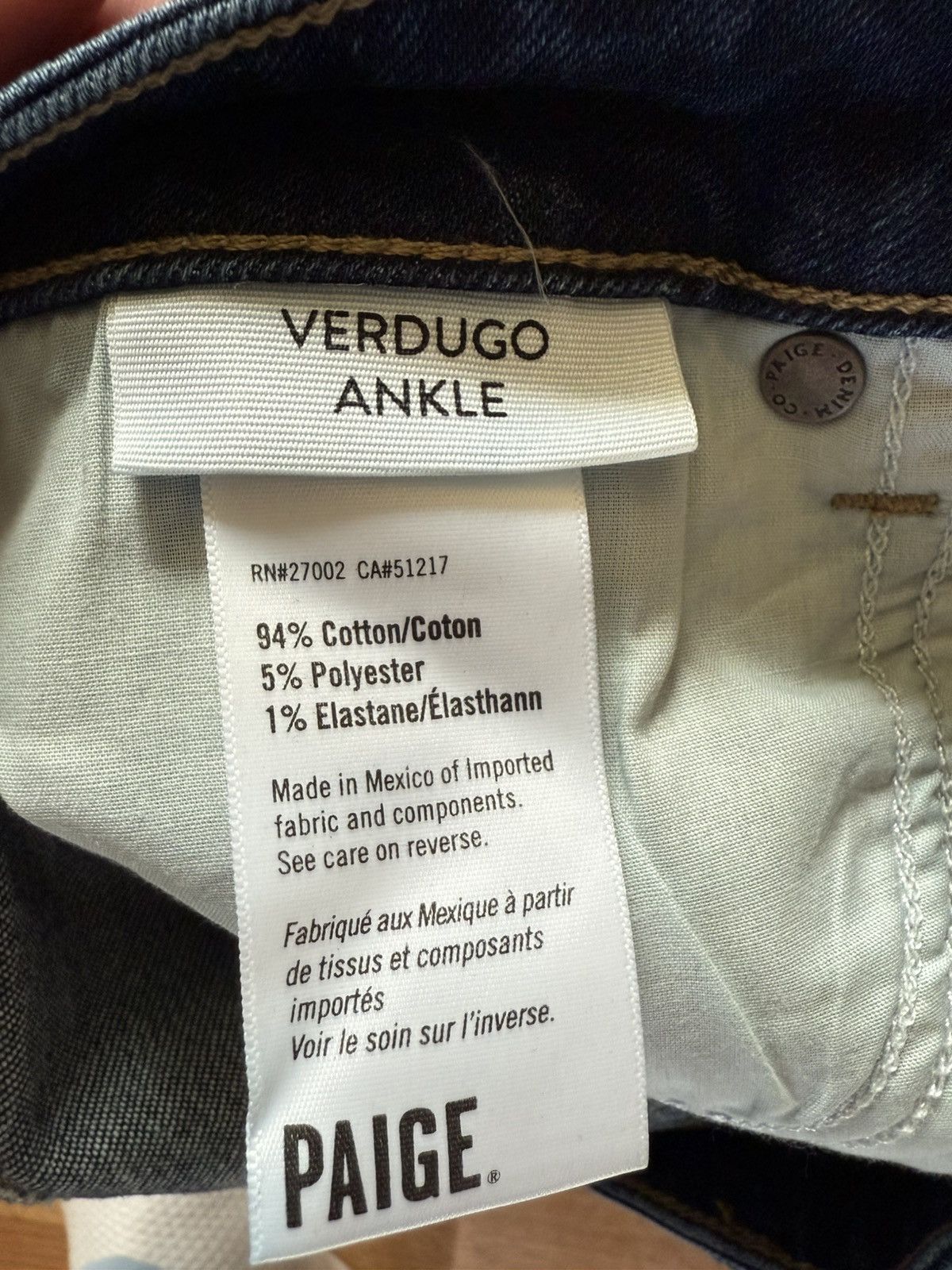 Paige Paige Verdugo Ankle Skinny Jeans “Devoted” 27 W Fringe Legs Size 27" / US 4 / IT 40 - 7 Thumbnail