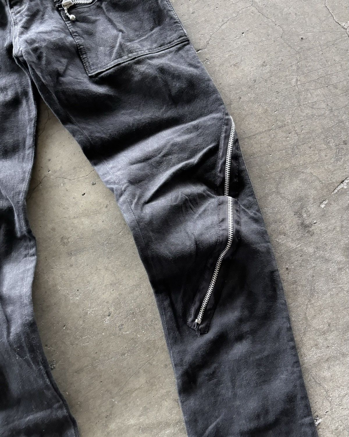 14th Addiction × Japanese Brand × KMRii Tokyo Punker Cargo Multi Zip Up Pants Size US 28 / EU 44 - 3 Thumbnail