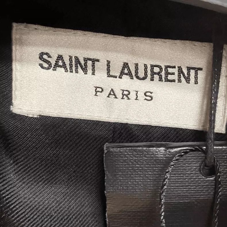 Saint Laurent Paris Saint Laurent Paris Burgundy patchwork leather logo Teddy j Size US S / EU 44-46 / 1 - 5 Thumbnail