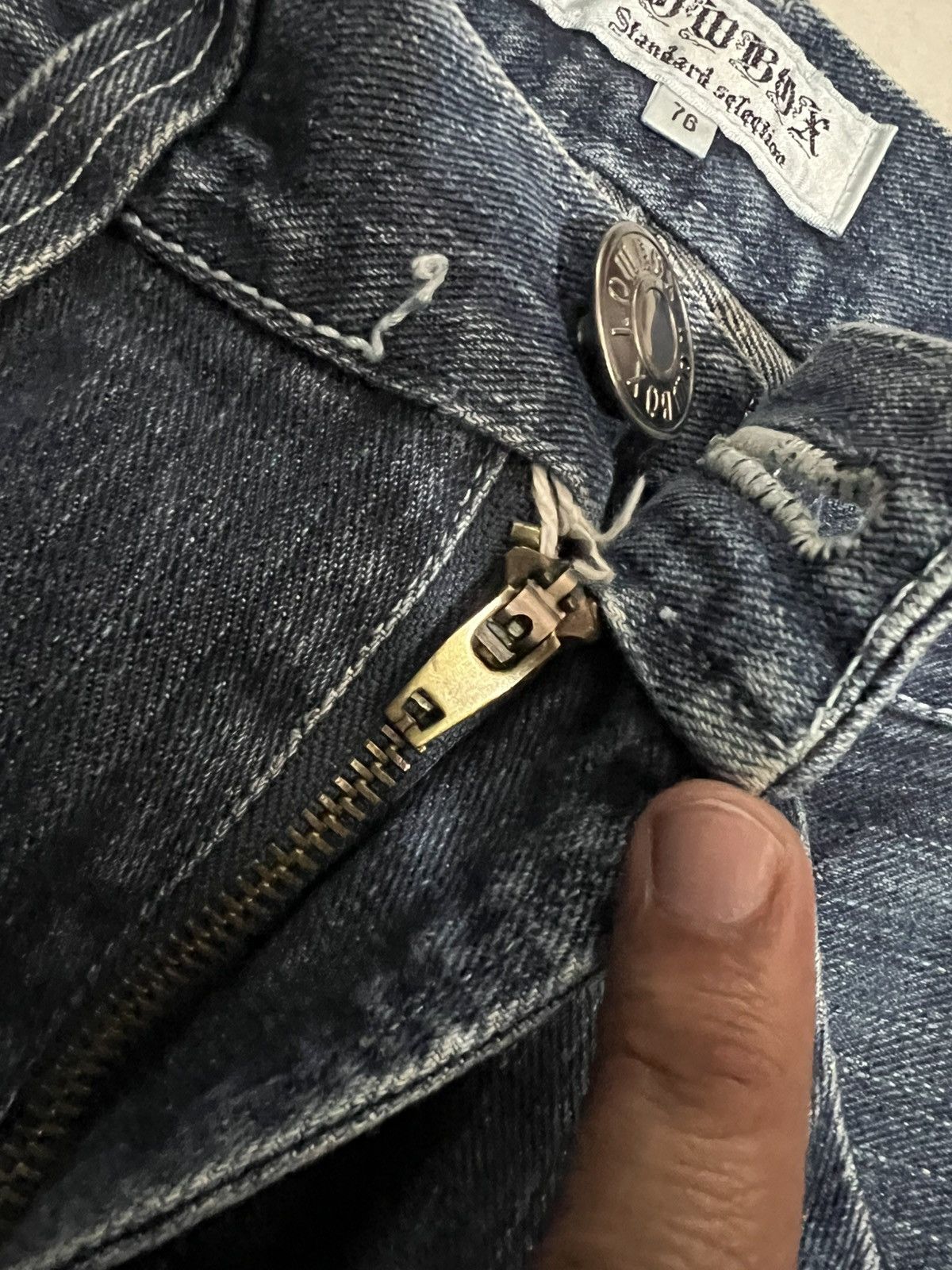 If Six Was Nine × Japanese Brand × Seditionaries 🌈90’s style Lowbox Washed Honeycomb Punk Jean Size US 30 / EU 46 - 13 Thumbnail