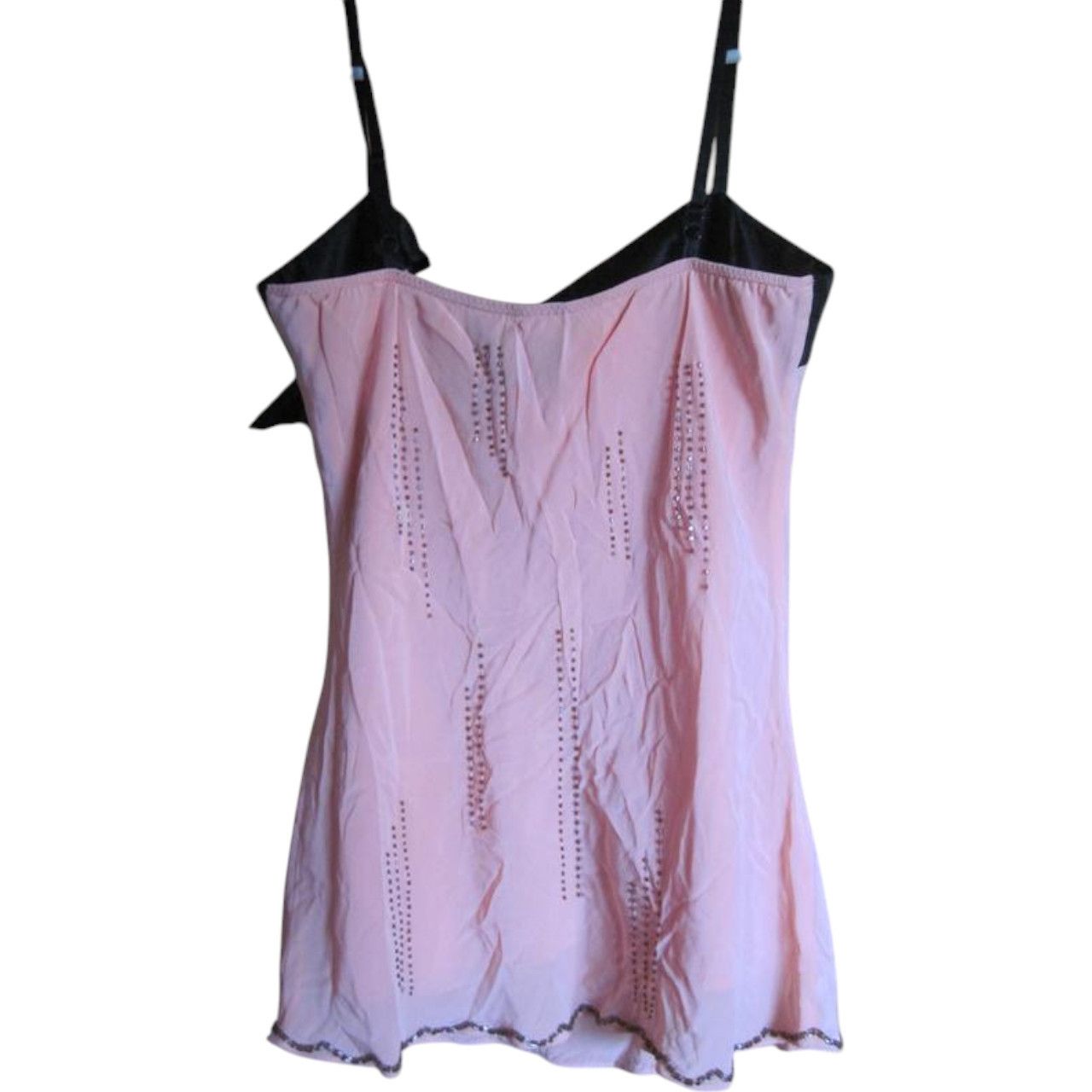 SikSilk Archival Pink Silk camisole beaded sz S brand Oasis Size S / US 4 / IT 40 - 3 Thumbnail
