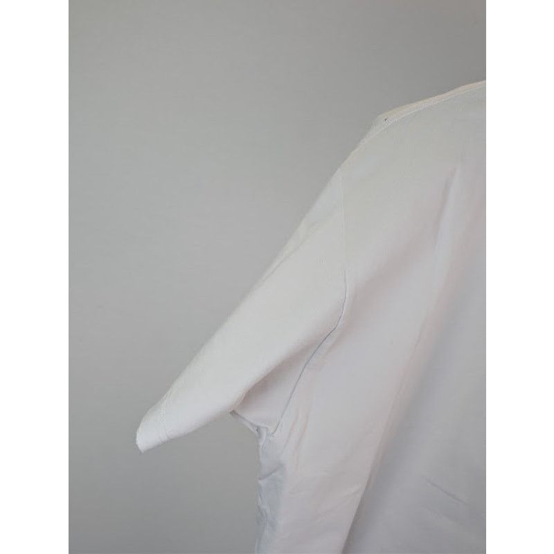 Balenciaga o1rshd1 Vintage Jersey Pierced Oversized T-Shirt in White Size US M / EU 48-50 / 2 - 12 Thumbnail