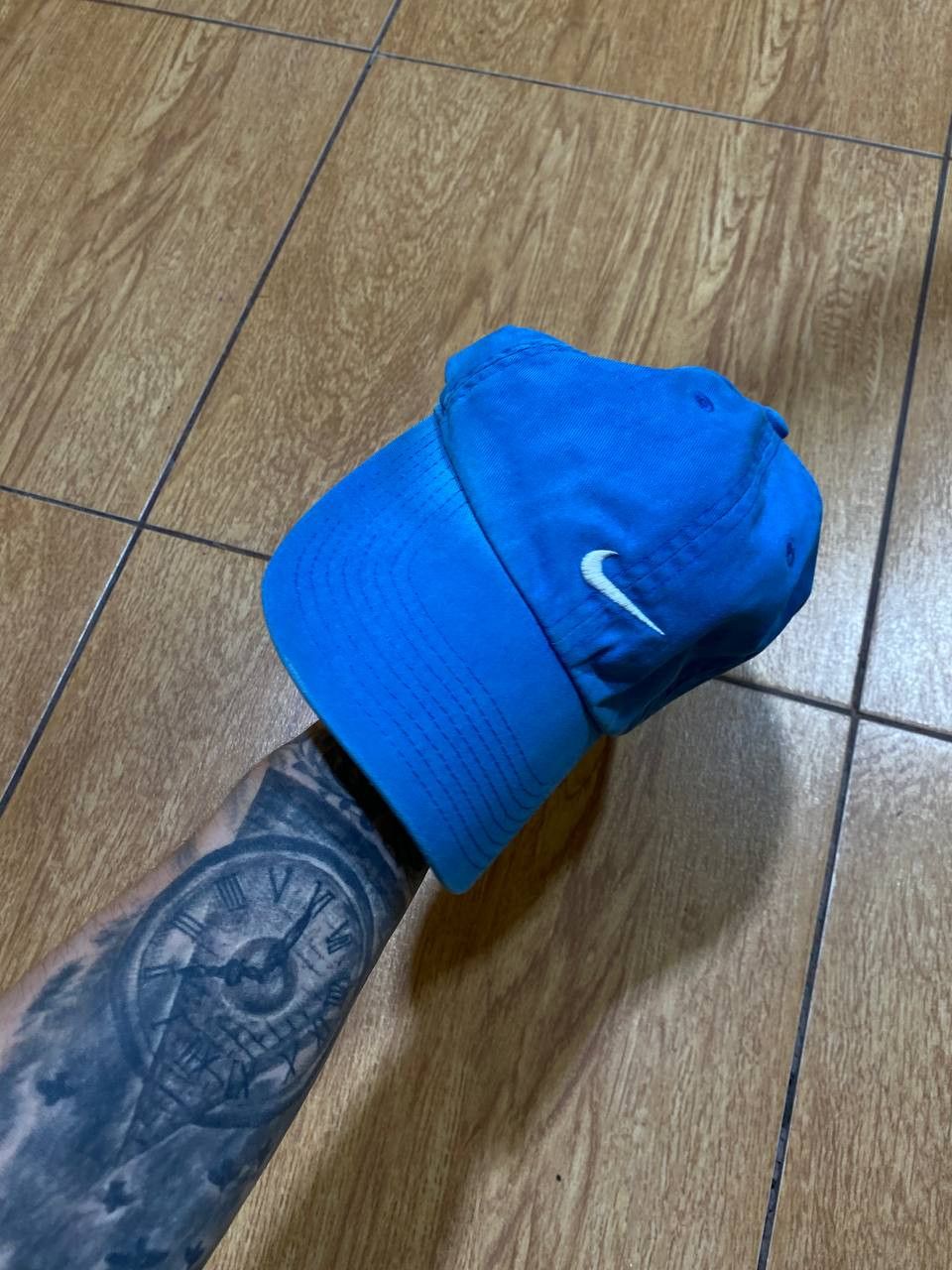 Nike Hats Vintage blue Cap Nike big logo Y2K streetwear Size ONE SIZE - 5 Thumbnail
