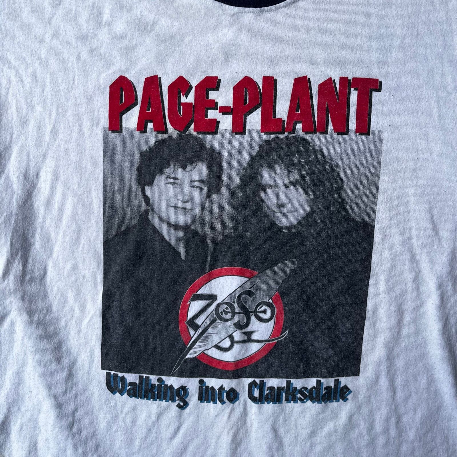 Vintage VINTAGE PAGE-PLANT WALKING INTO CLARKSDALE 1998 SHIRT XL Size US XL / EU 56 / 4 - 4 Thumbnail