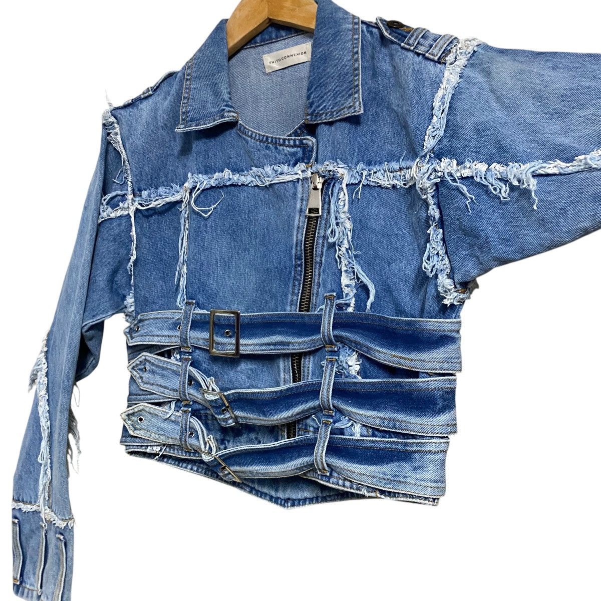 Faith Connexion Faith Connexion Ntmb Belts Denim Jacket Size XS / US 0-2 / IT 36-38 - 10 Thumbnail