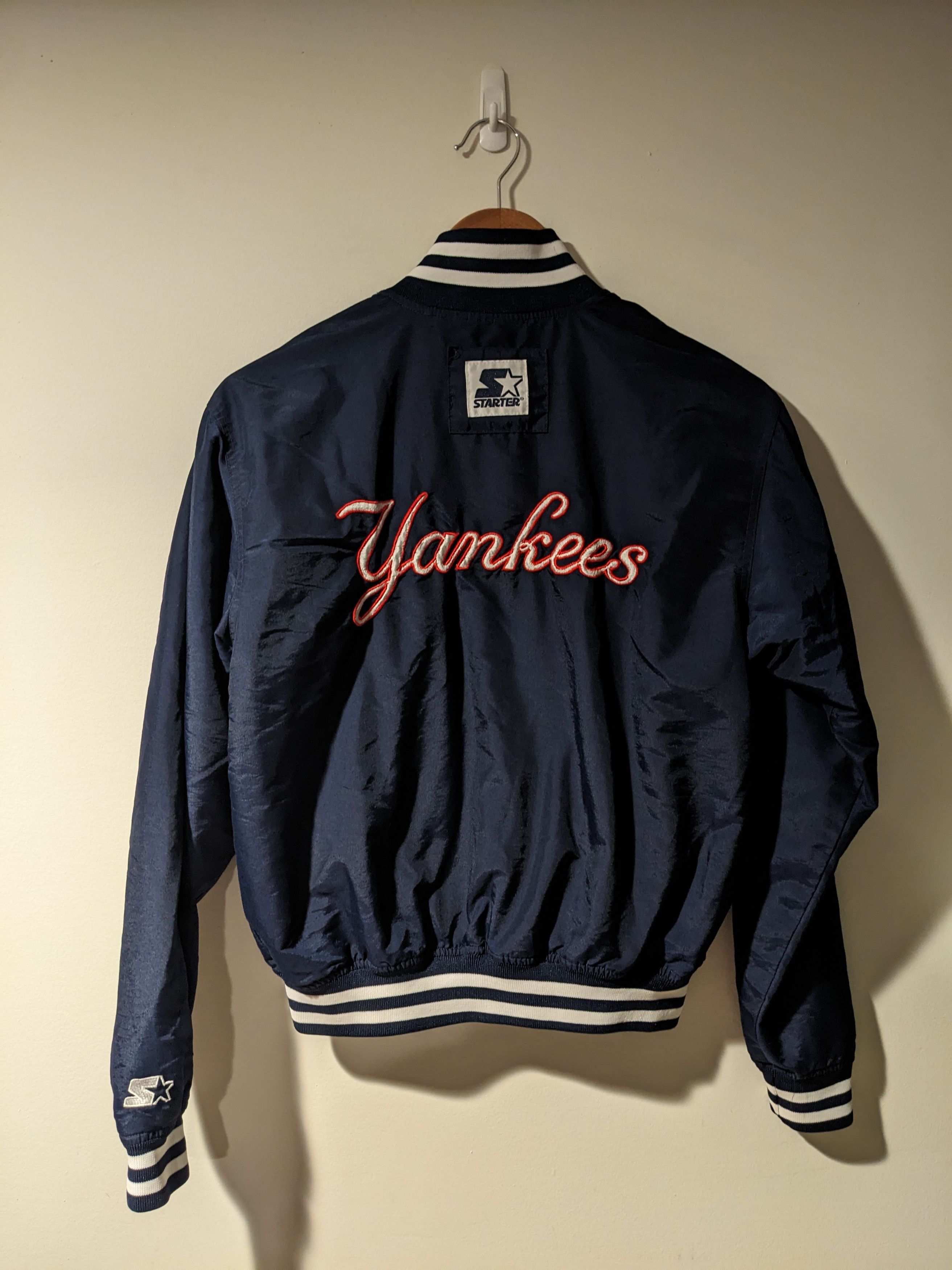 MLB × Starter × Vintage Vintage 90s New York Yankee Starter Youth Large Blue Jacket Size US L / EU 52-54 / 3 - 1 Thumbnail