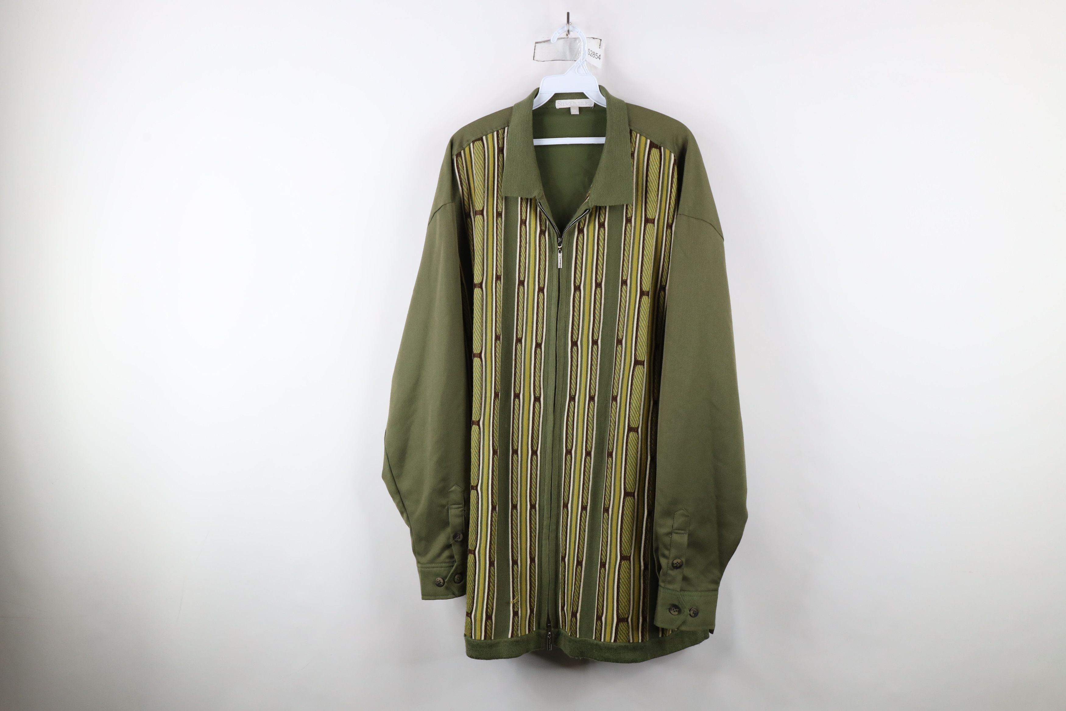Vintage Vintage 90s Coogi Style Bassmaster Full Zip Collared Shirt Size US XXL / EU 58 / 5 - 1 Thumbnail