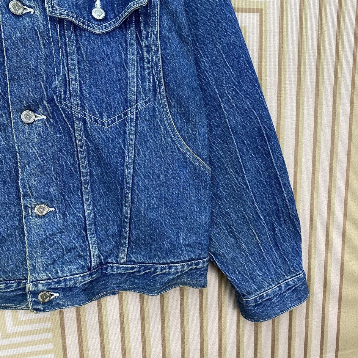 Vintage 🫶vintage blue denim trucker jacket-Denim Trucker Acid Wash Size US M / EU 48-50 / 2 - 5 Thumbnail