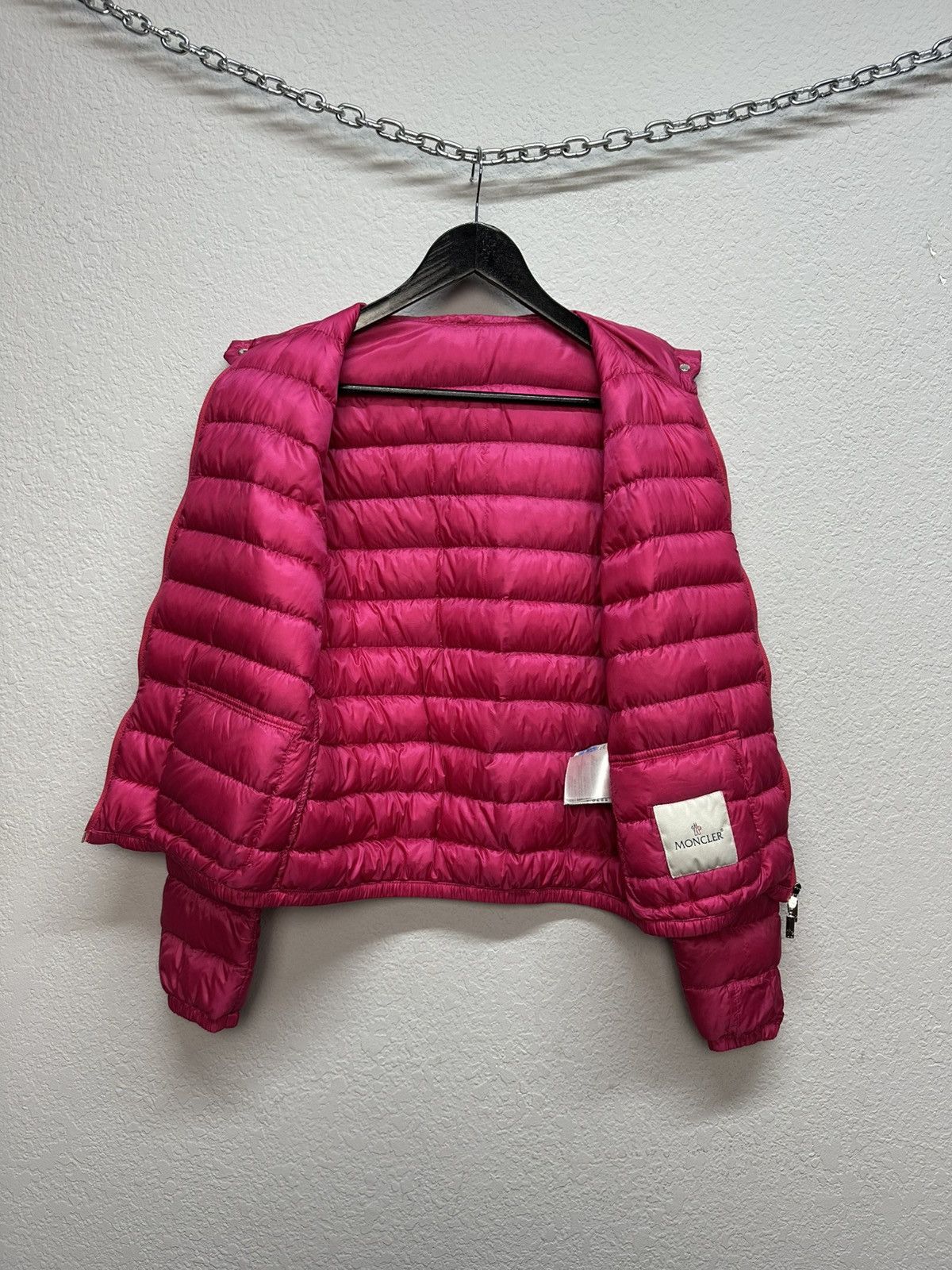 Moncler Moncler Lans Down Puffer Jacket Pink Lightweight Size M / US 6-8 / IT 42-44 - 12 Thumbnail