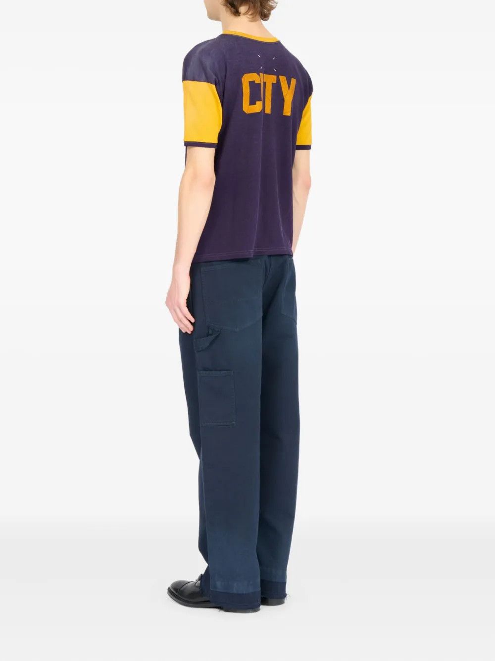 Maison Margiela o1w1db10526 Slogan-print T-Shirt in Purple Size US S / EU 44-46 / 1 - 6 Thumbnail