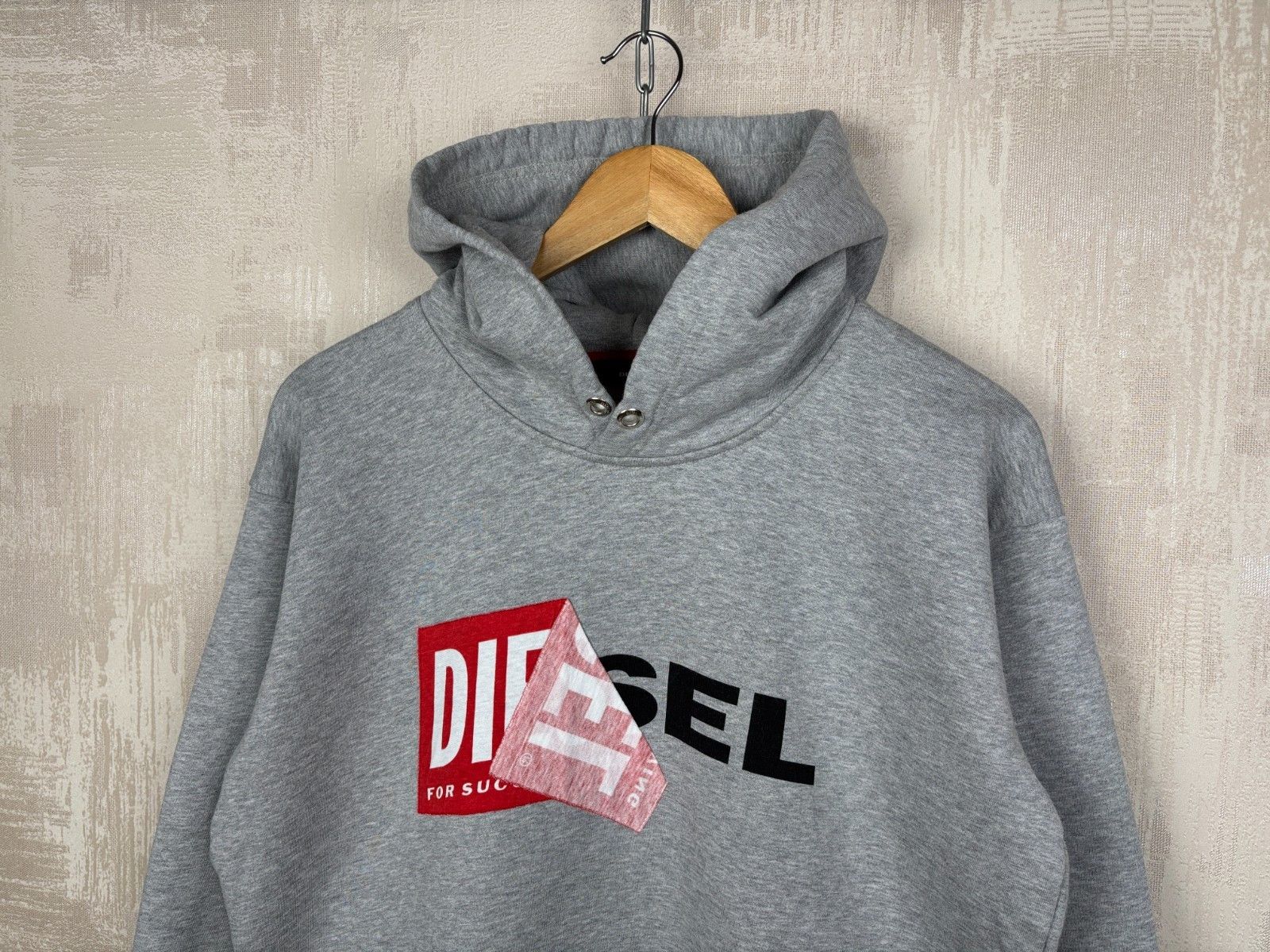 Diesel Diesel Distressed Distorted Logo Hoodie Size US XS / EU 42 / 0 - 2 Thumbnail