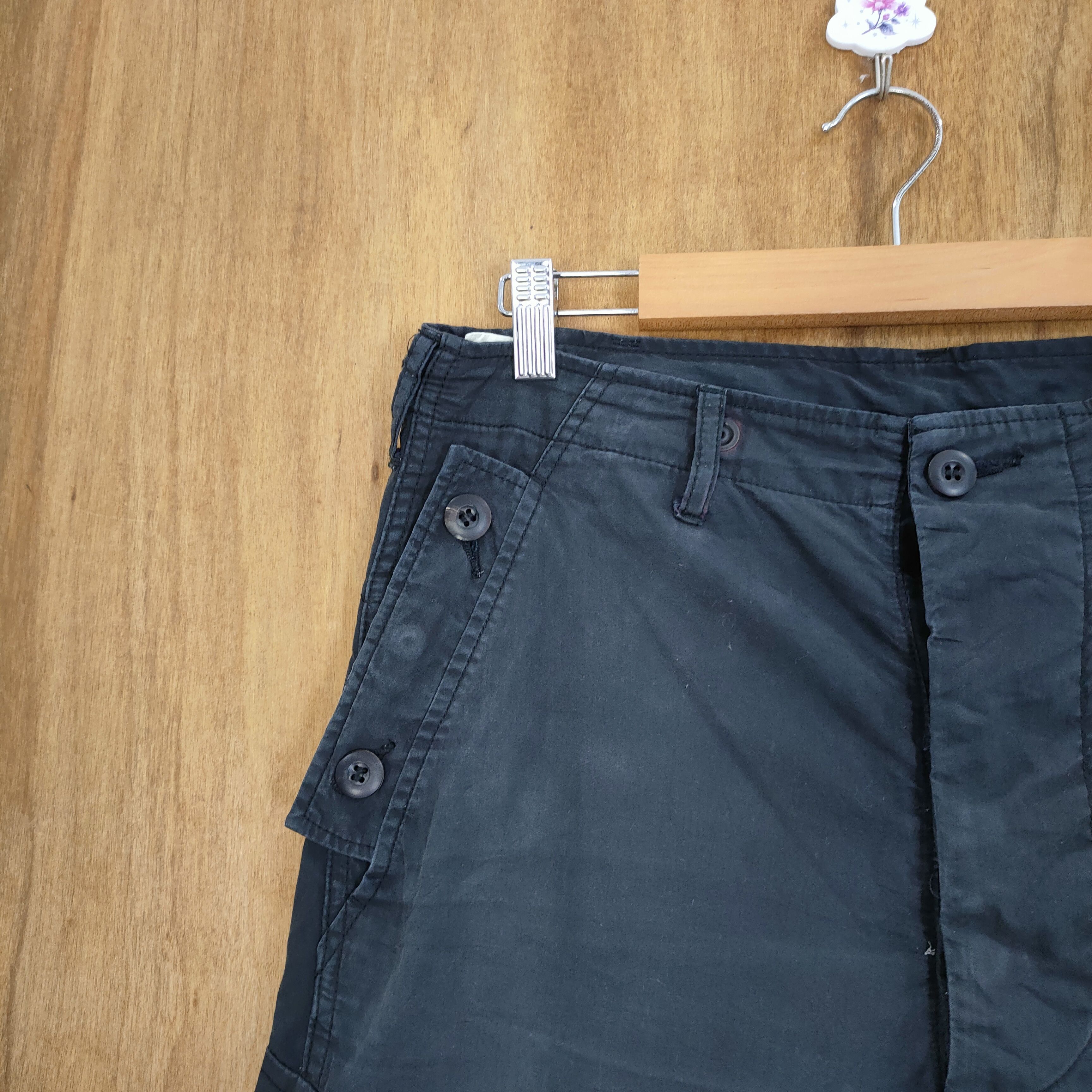 N.Hoolywood N.HOOLYWOOD BLACK CARGO PANTS Size US 31 - 4 Thumbnail