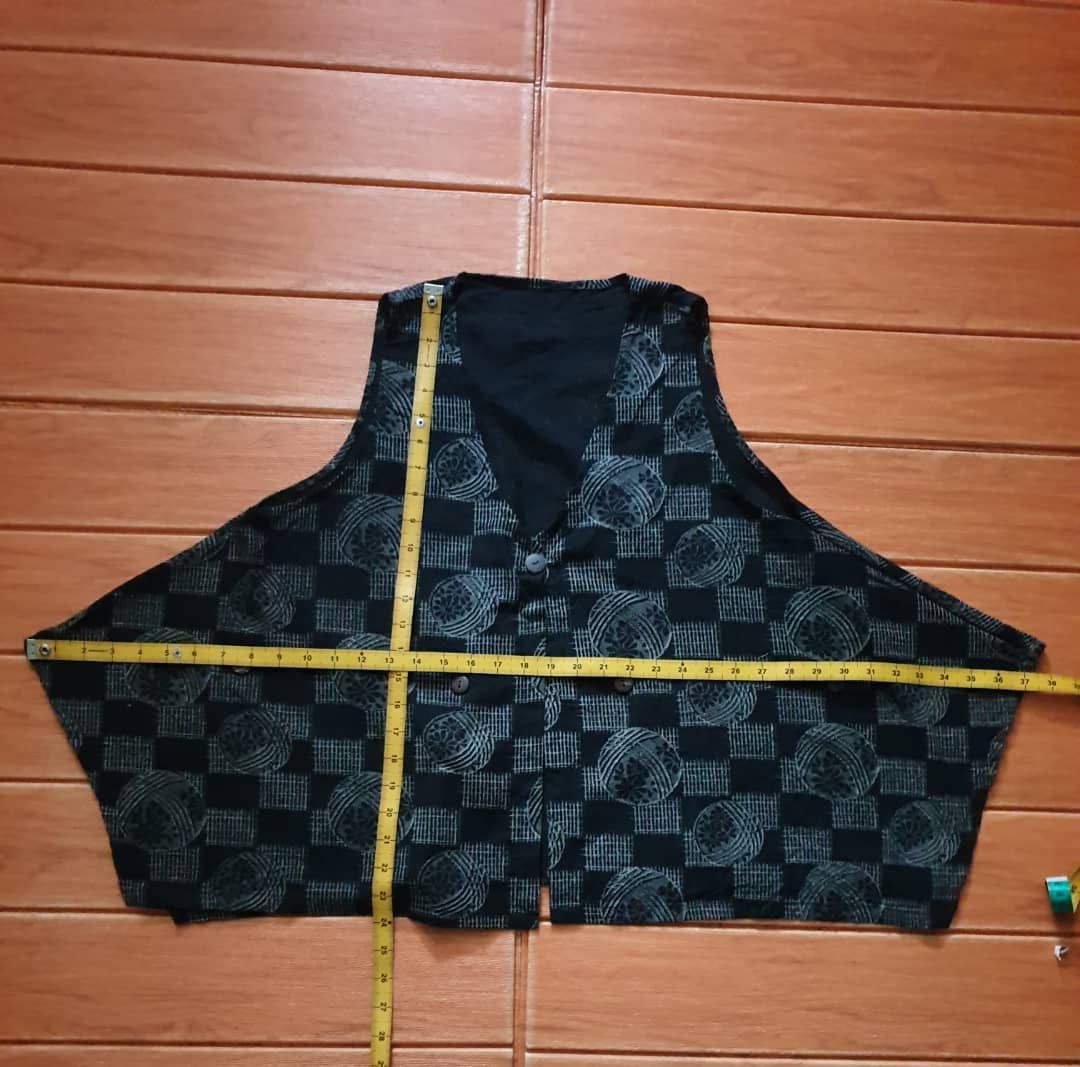 If Six Was Nine 🔥Harajuku Japanese style streetwear checkered vest Size US L / EU 52-54 / 3 - 5 Thumbnail