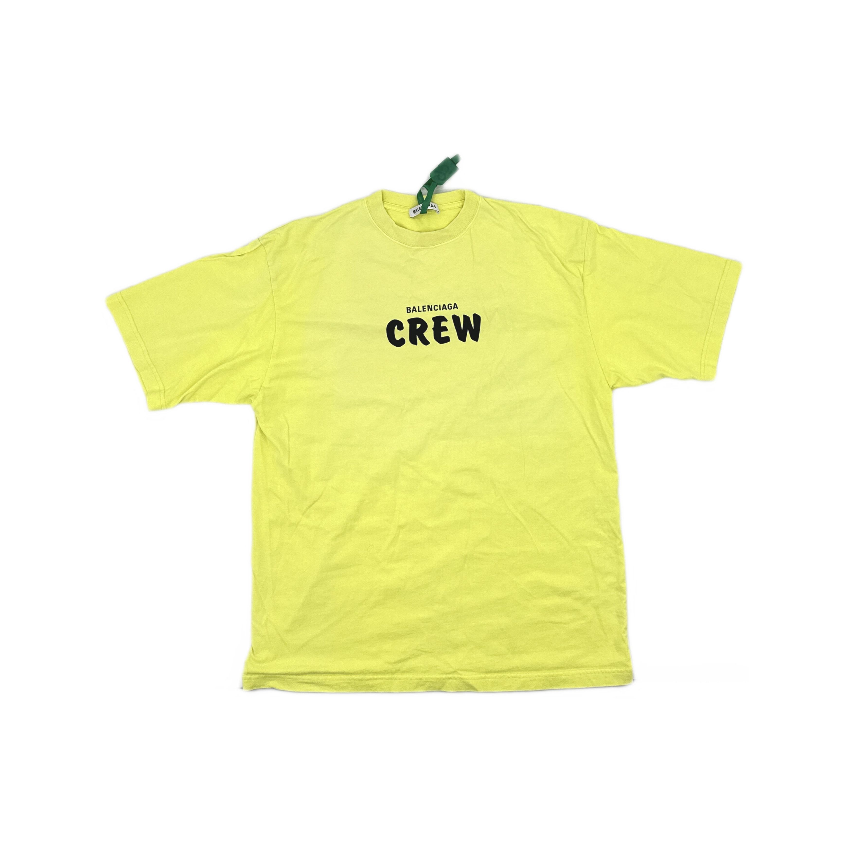 Balenciaga Balenciaga Yellow Crew T-Shirt Size S Size S / US 4 / IT 40 - 1 Thumbnail