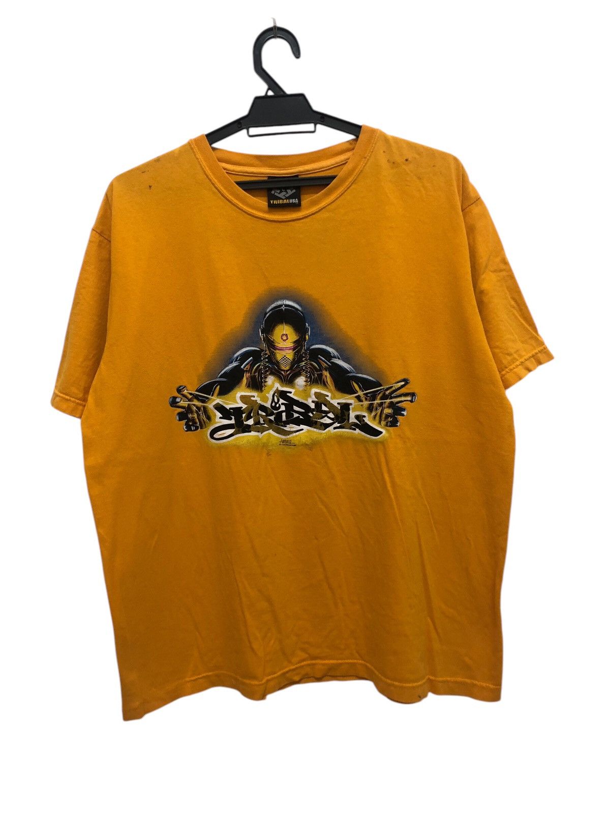 Tribal Streetwear × Vintage Y2K 🔥 TRIBAL USA ABEL CYBERPUNK MECHA ROBOT ART TEE RARE Size US L / EU 52-54 / 3 - 1 Thumbnail
