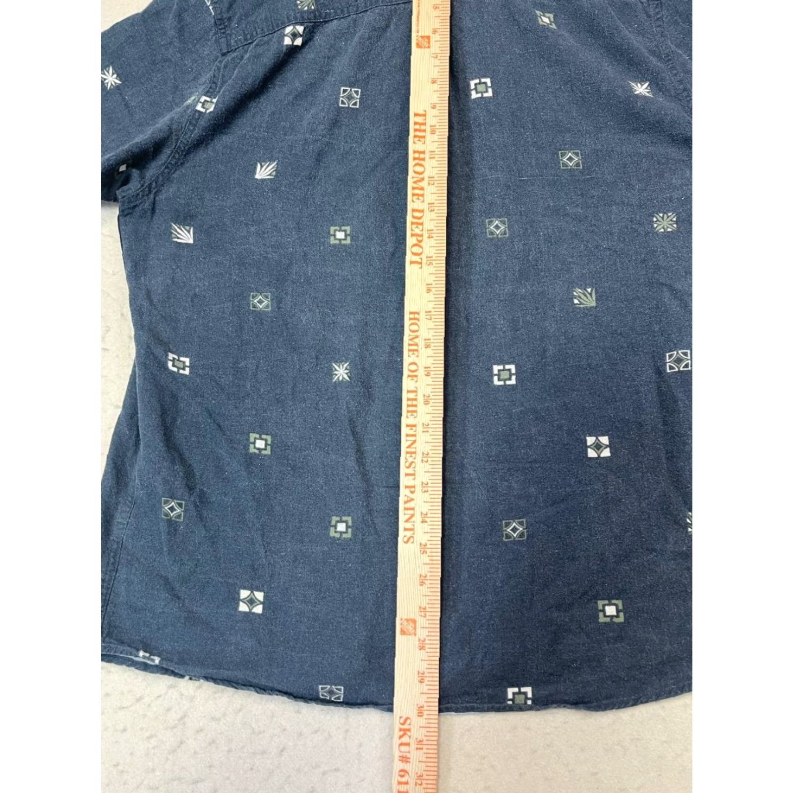 Rip Curl RIP CURL Shirt Button Up Beach Cotton Blue XL Men Short Sleeve Collared Anchors Surf Wear Casual Surf Beach Size US XL / EU 56 / 4 - 3 Thumbnail