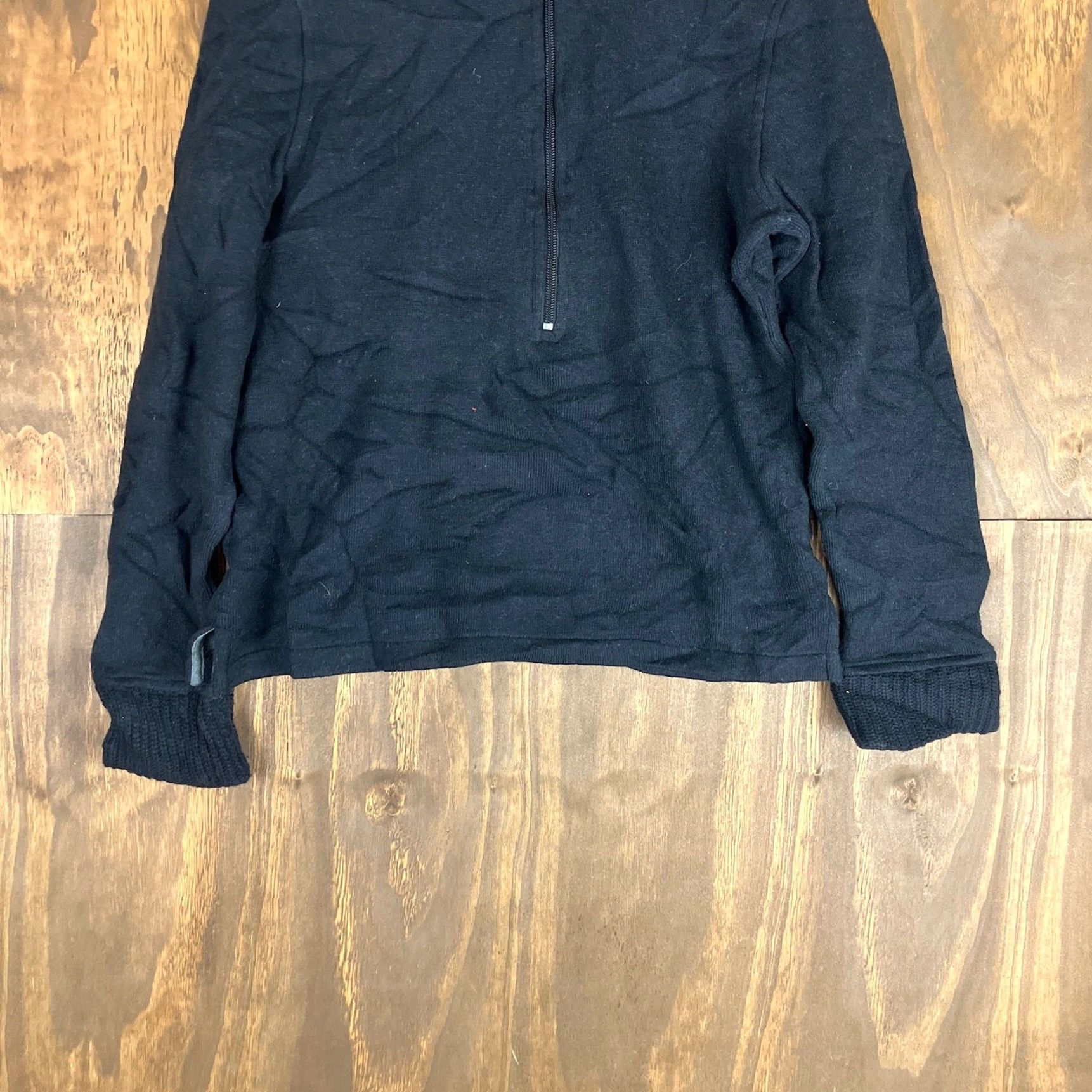 Banana Republic Banana Republic Mens Sweater Black 1/4 Zip Long Sleeve Knit Medium Wool Blend Shirt Pullover Womens? Size US M / EU 48-50 / 2 - 3 Thumbnail