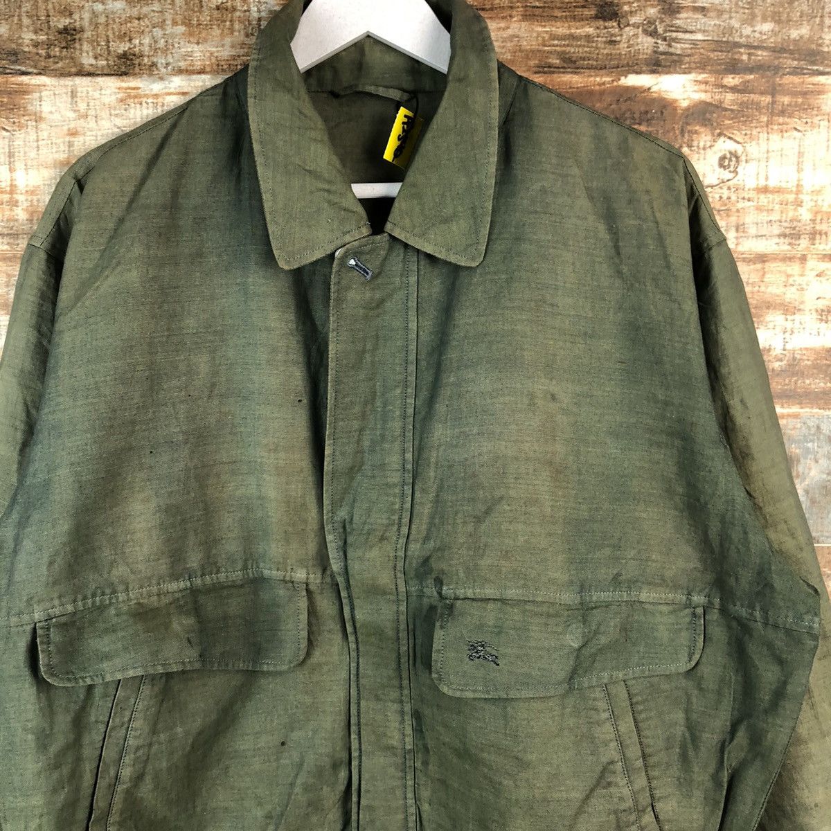 Burberry Burberrys vintage Green Bombers Jacket #A2510 Size US L / EU 52-54 / 3 - 5 Thumbnail