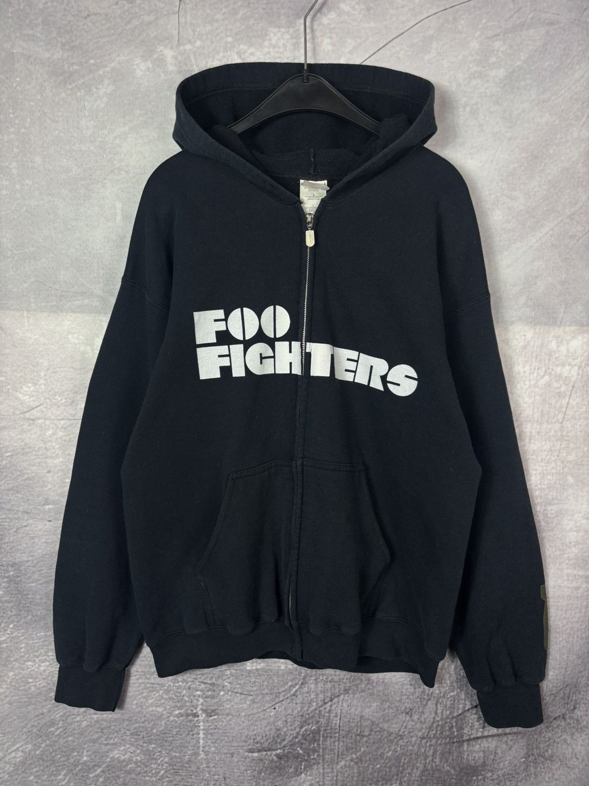 Foo Fighters 2007 Heavy Cotton Zip Hoodie Bomb Y2K