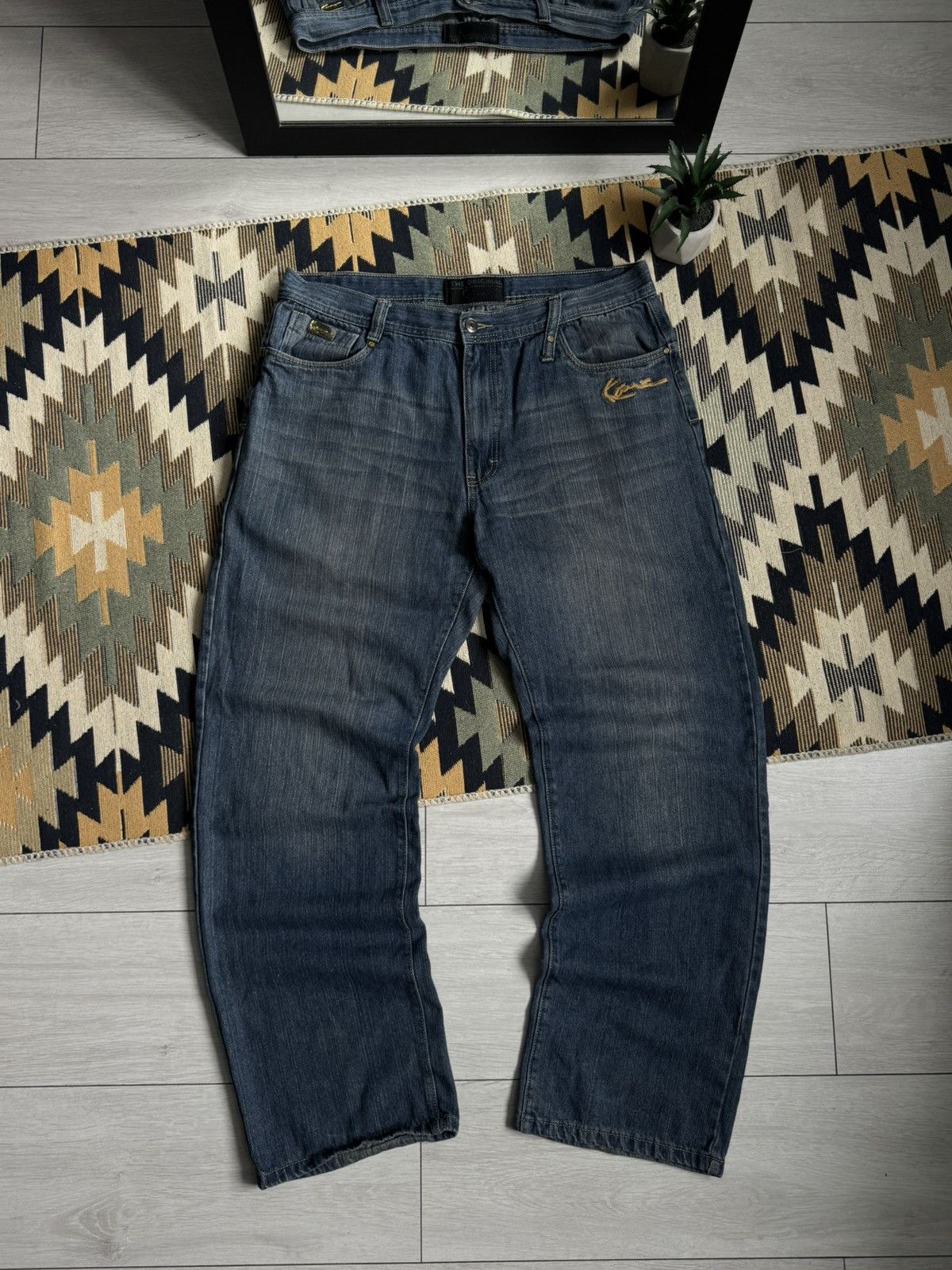 Karl Kani Vintage Y2K Karl Kani Baggy Distressed Denim Pants Size US 38 / EU 54 - 9 Thumbnail