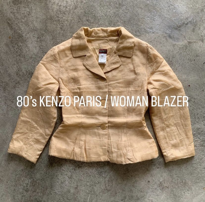 Kenzo 1980s KENZO PARIS BLAZER Size S / US 4 / IT 40 - 1 Thumbnail