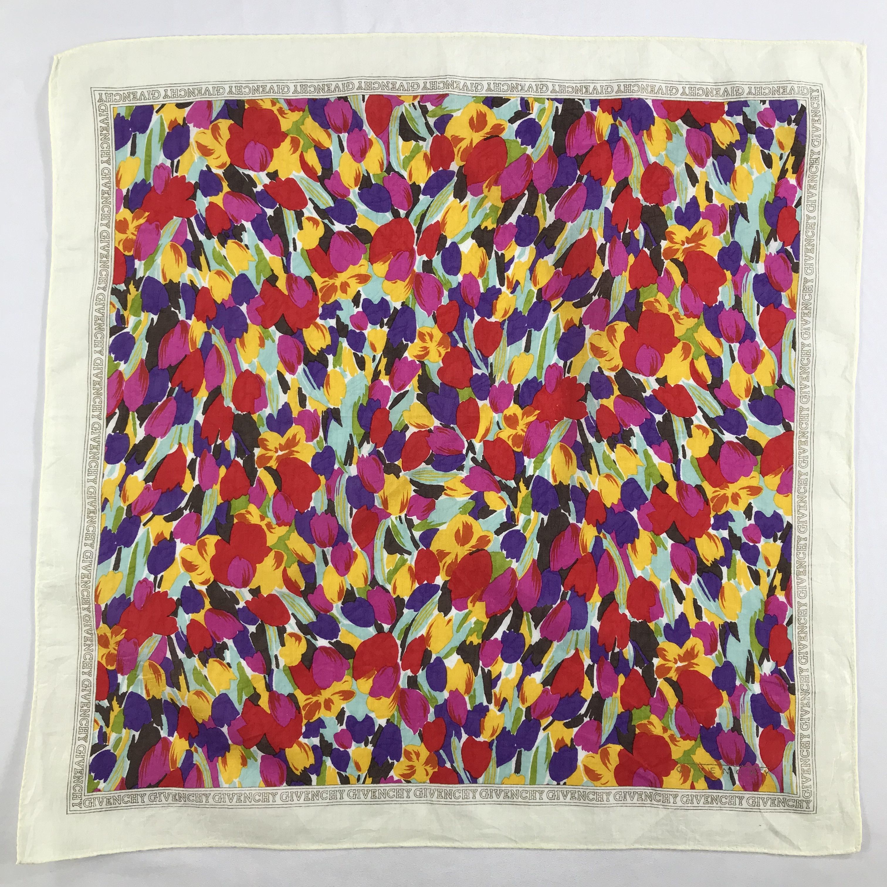 Vintage Vintage Givenchy Bandana / Handkerchief / Neckerchief -S2602 Size ONE SIZE - 1 Thumbnail