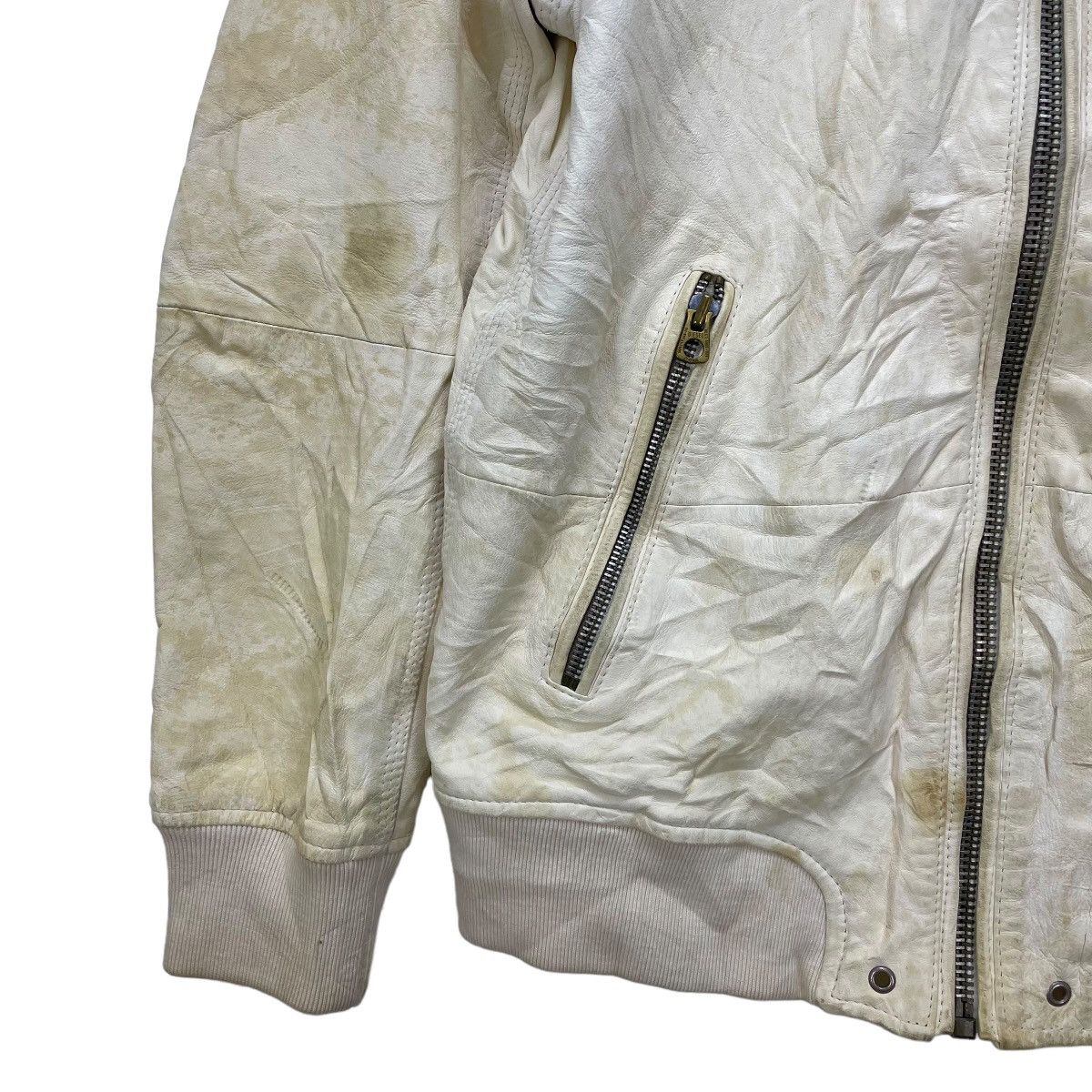 Diesel Genuine Leather Jacket By Diesel Industry Hooded Jacket Size S / US 4 / IT 40 - 3 Thumbnail