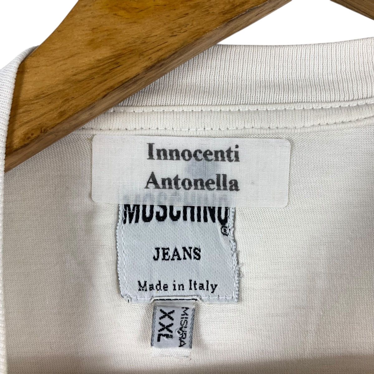Moschino Vintage MOSCHINO JEANS spellout printed designer tee Size US XXL / EU 58 / 5 - 3 Thumbnail