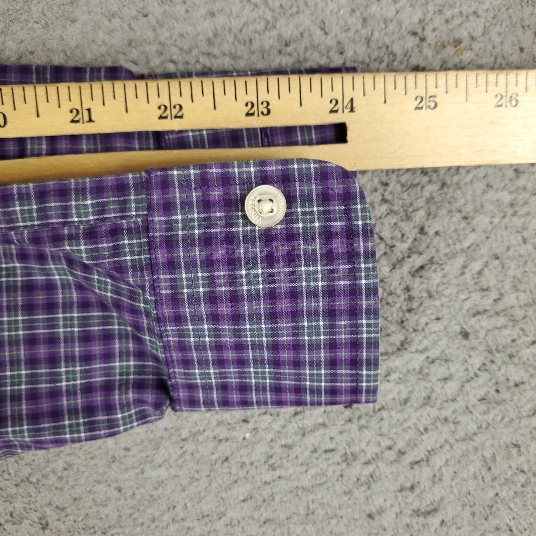 Vineyard Vines VINEYARD VINES Button-Up Shirt Mens Medium Purple Plaid Long Sleeve Casual Modern Preppy Size US M / EU 48-50 / 2 - 7 Thumbnail