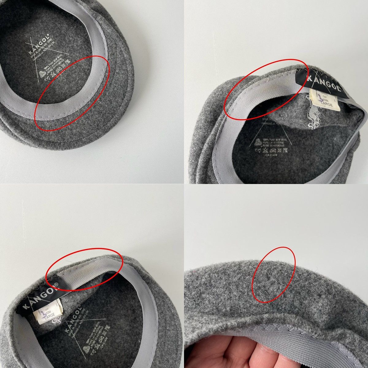 Kangol Kangol Bermuda Wool Cap Vintage Grey 504 0258 Streetwear Size ONE SIZE - 12 Thumbnail